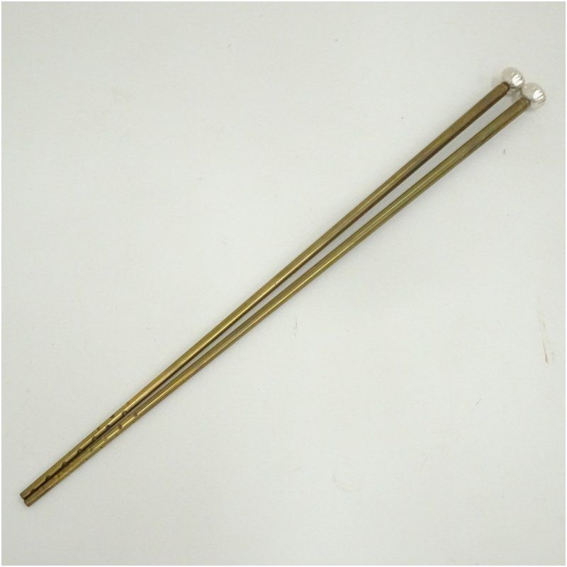 炭道具 般若勘渓造 菊頭火箸 共箱 茶道 茶道具 炭道具 おしゃれ 道具 ひばし アンティーク 骨董 茶器 抹茶 お茶 茶会 金属