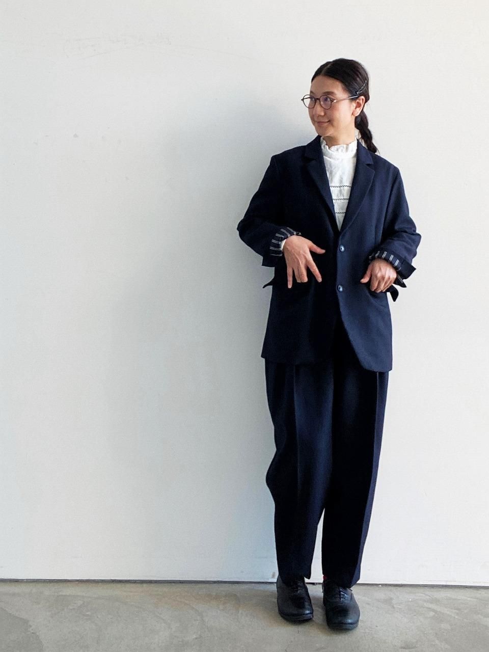 nicholson and nicholson ウールサージパンツ OVAL