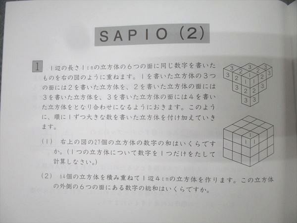 小6 算数　デイリーサピックス　1年分(39冊) 610-01から610-39 SAPIX 小学6年 算数 デイリーサピックス 610-01～38 計38回分