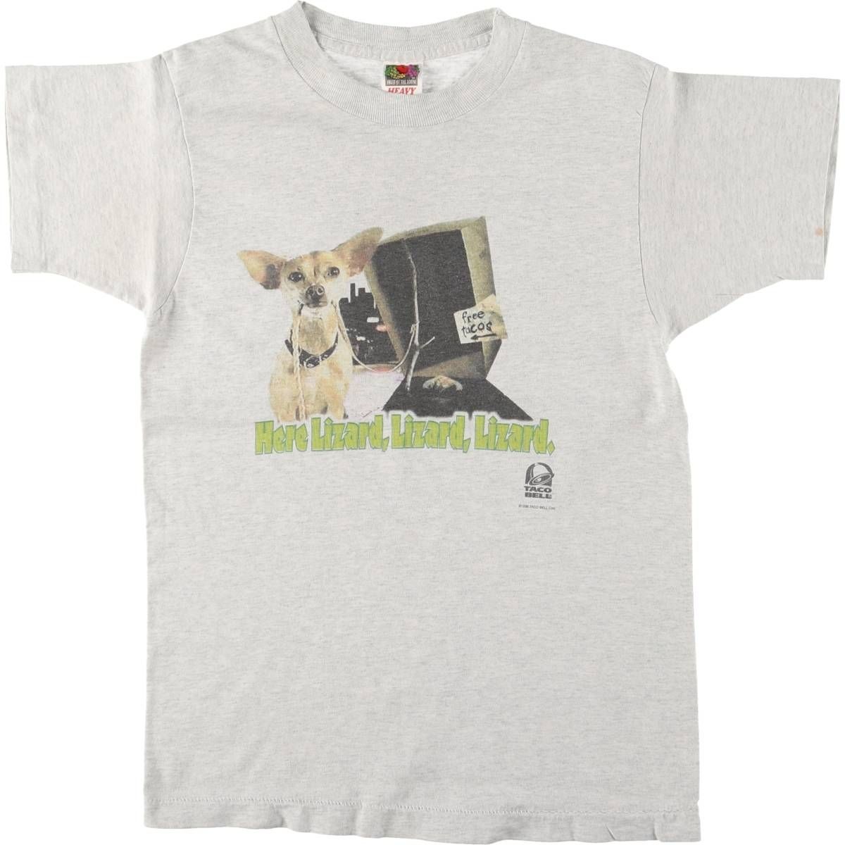 古着 90年代 フルーツオブザルーム FRUIT OF THE LOOM TACOBELL タコベル 犬柄 アドバタイジングTシャツ レディースS相当|eaa556042