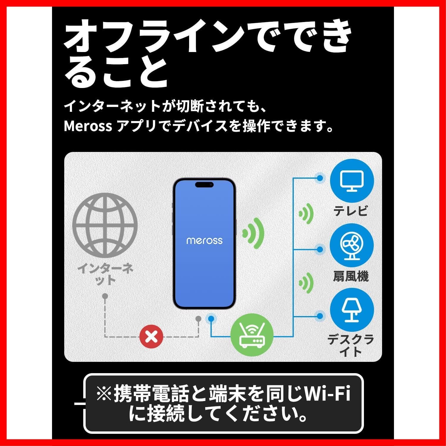 数量限定】【 Alexa認定】 Meross スマートプラグ WiFiスマート