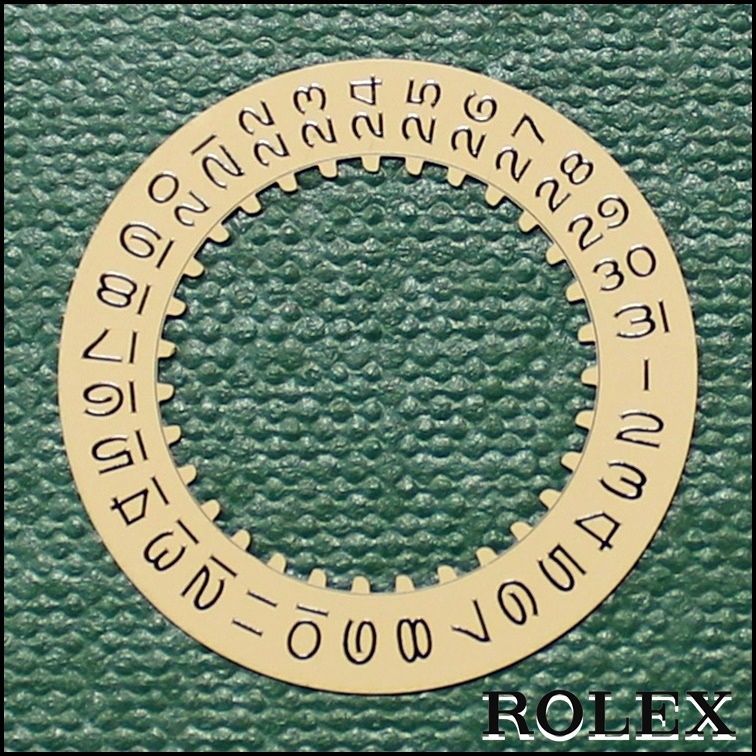 高価値セリー 美品 純正 ROLEX 1601 cal.1570 カレンダーディスク コンビ用 時計