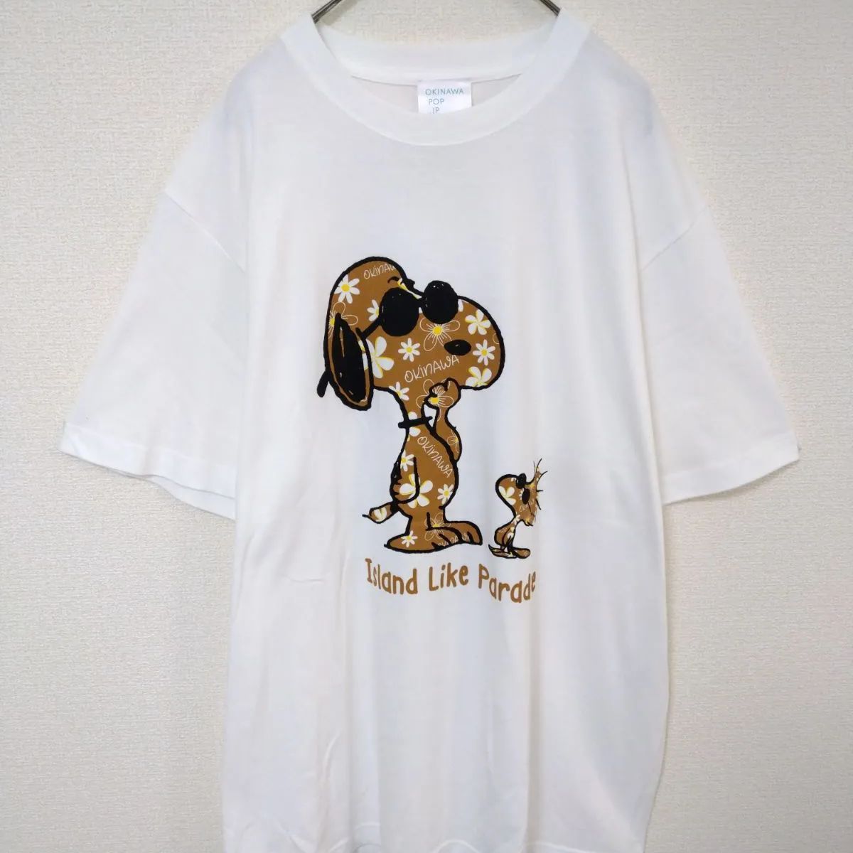 美品 希少 日焼けスヌーピー OKINAWA POP Tシャツ メンズL 綿 - メルカリ