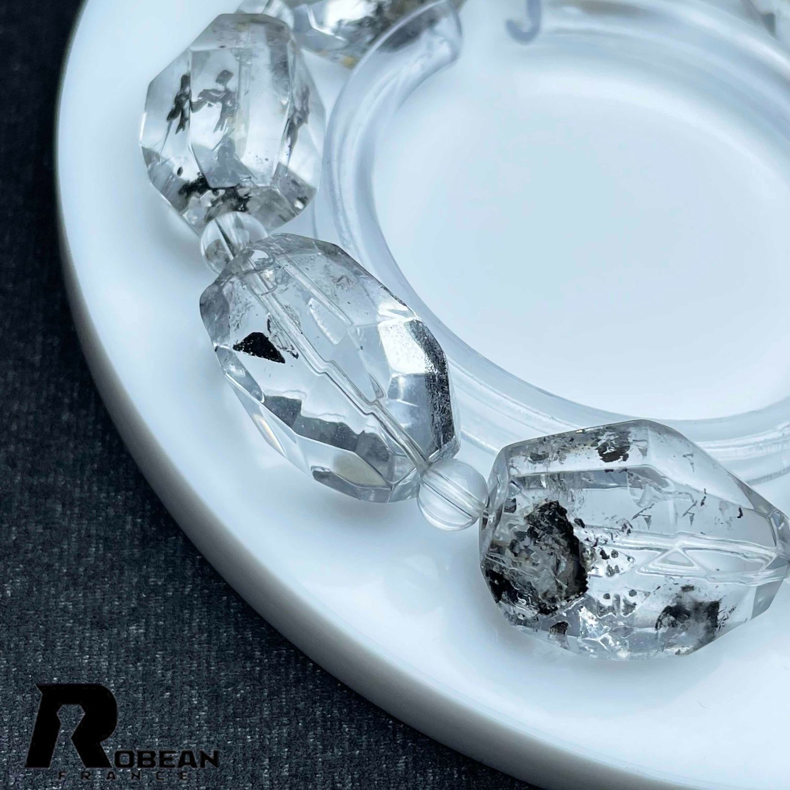綺麗 EU製 定価25万円☆ROBEAN・ハーキマーダイヤモンド 