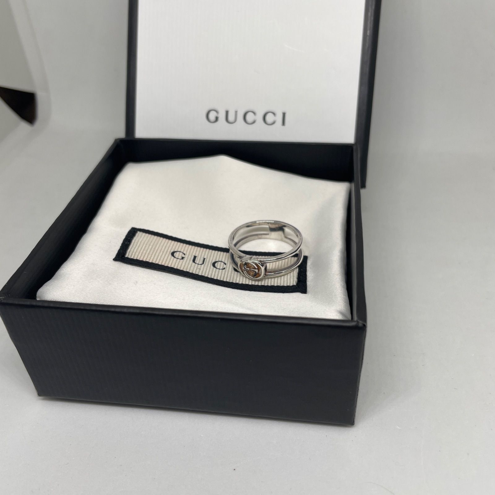 グッチ　GUCCI 指輪 リング アクセサリー GUCCI 298036 J8400 8106 インターロッキングGチャーム 指輪 シルバー 約17号