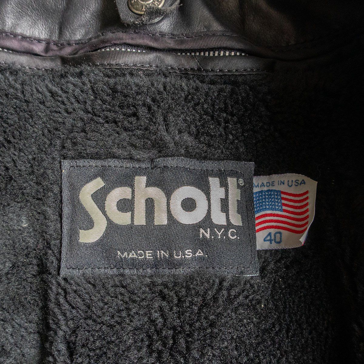 美品】SCHOTT【184SM/type G-1 レザー フライト ジャケット】40
