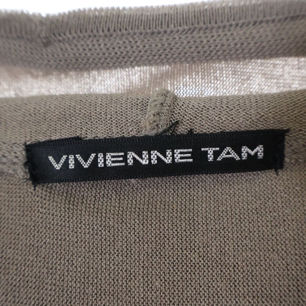 Vivienne Tam 仏像プリント ダークブラウン 長袖トップス Vivienne Tam 仏像プリント ダークブラウン 長袖トップス