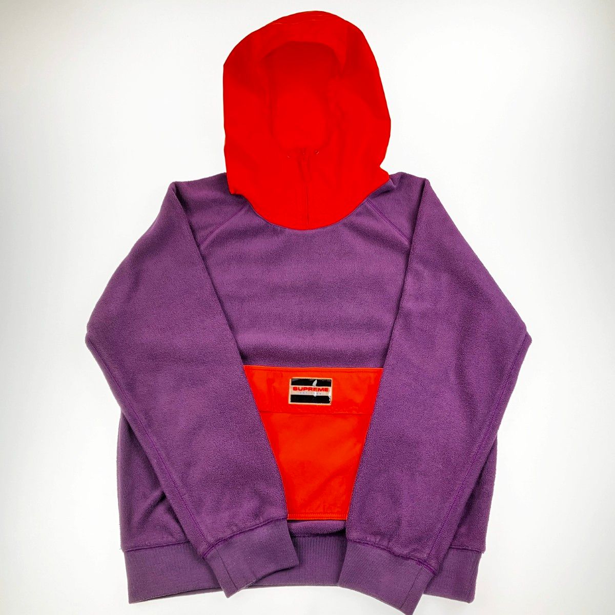 ▽▽Supreme シュプリーム プルオーバー フリ―ス 13AW Fleece Pullover S パープル×オレンジ