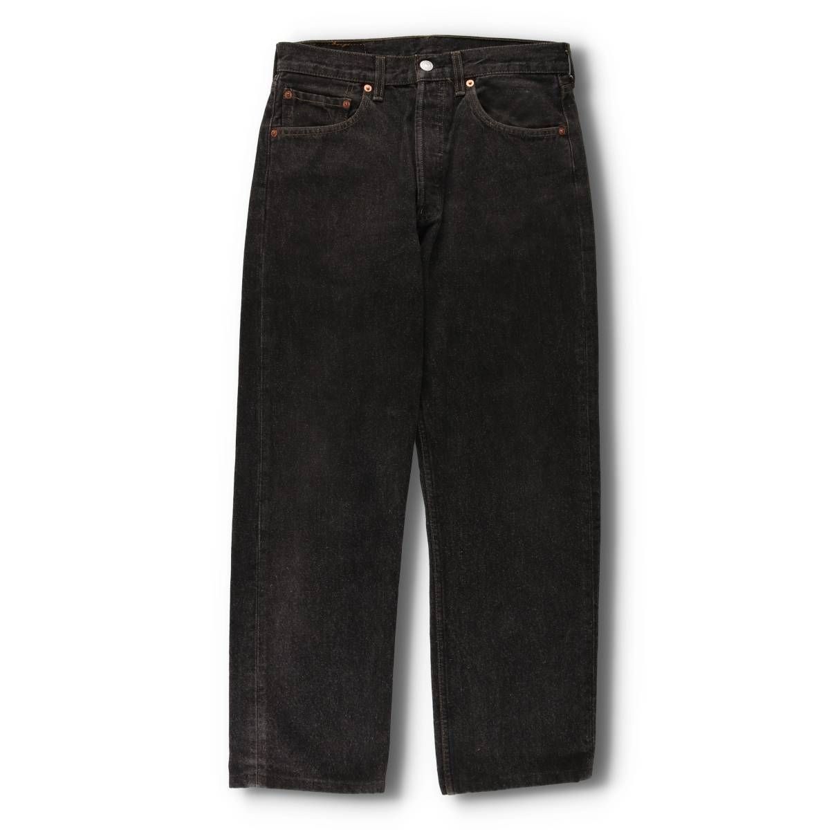 古着 90年代 リーバイス Levi s 501-0159 先染め ブラックデニム ストレートデニムパンツ メンズw30相当 ヴィンテージ|evb031015