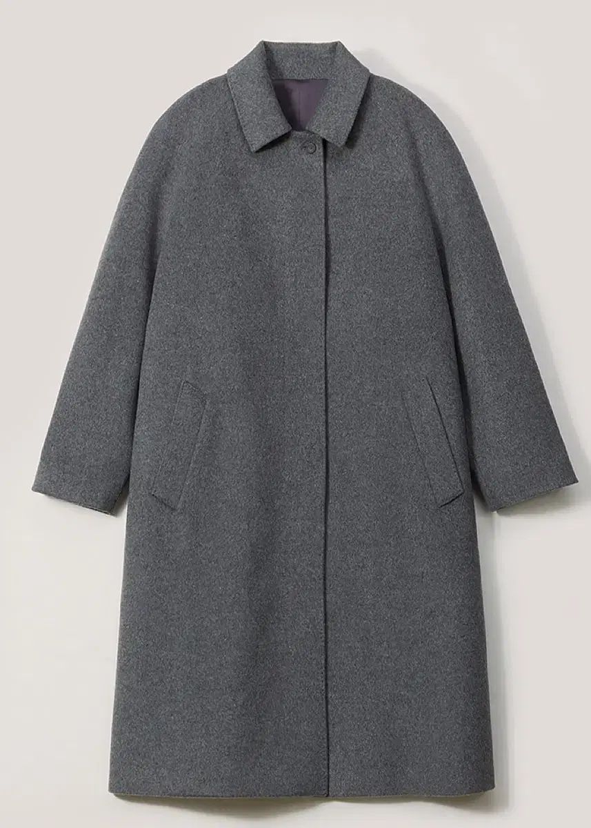 Le17 カシミヤ混ラグランスリーブコート GREY