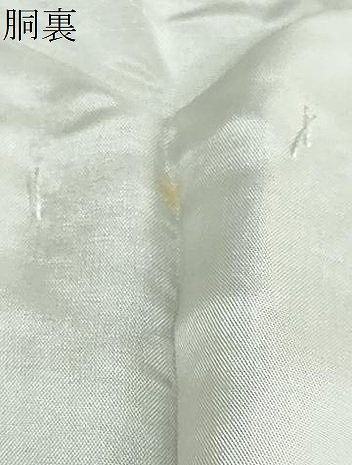 上質な色無地 風景草花地紋