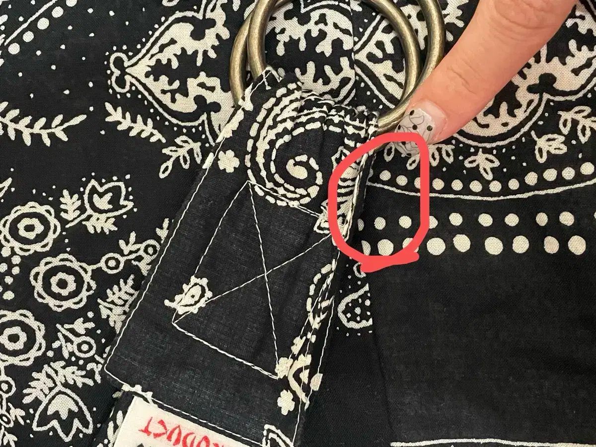 KAPITAL キャピタル ガーゼ ラット バンダナ パッチワーク スナフキンバッグ ブラック DECORATOM_COM_BR