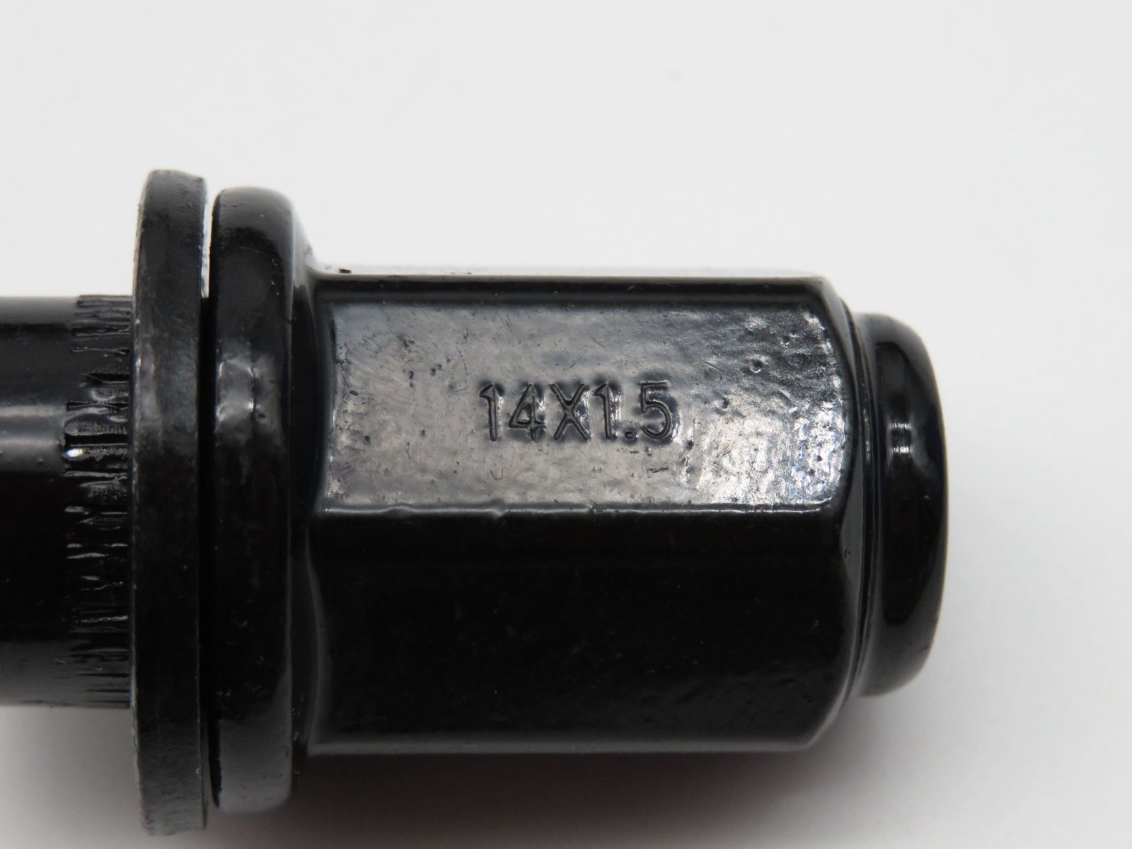 平座ナット 黒 ロング ナット M14 P1.5 24個 21HEX 47㎜ 純正ホイール 