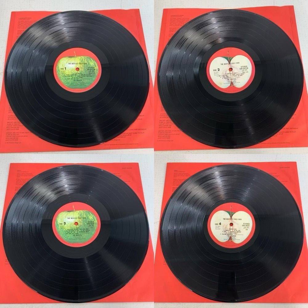 レコード　国内盤　特別限定盤　赤盤　カラーレコード　ビートルズ　2LP　送料込み レコード 赤盤 ヘルプ 国内盤 ビートルズ オデオン盤 LP カラー