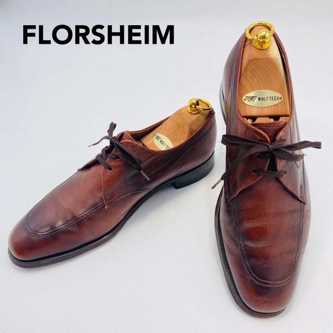 FLORSHEIM ドレスシューズ Uチップ 10 ブラウン レースアップ FLORSHEIM ドレスシューズ Uチップ 10 ブラウン レースアップ