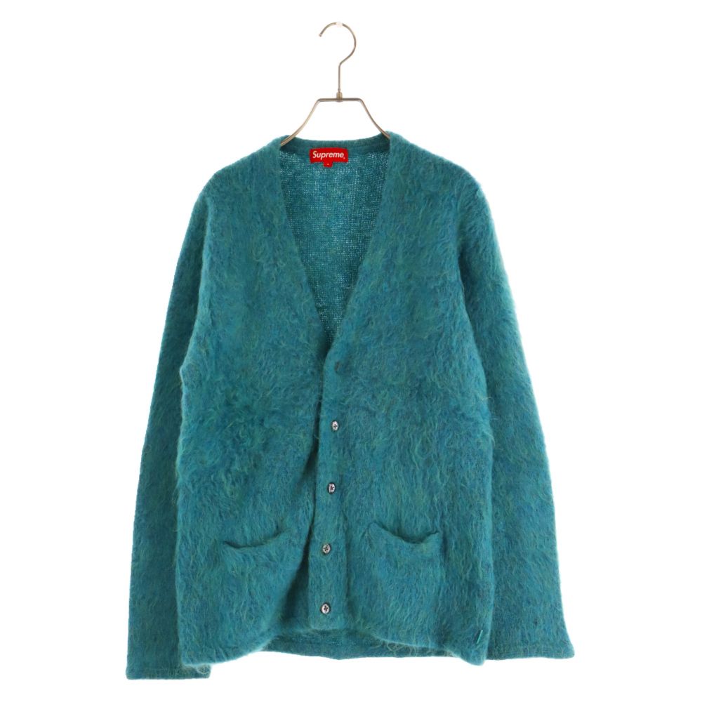 SUPREME (シュプリーム) 15AW Heather Mohair Cardigan ヘザーモヘアカーディガン グリーン