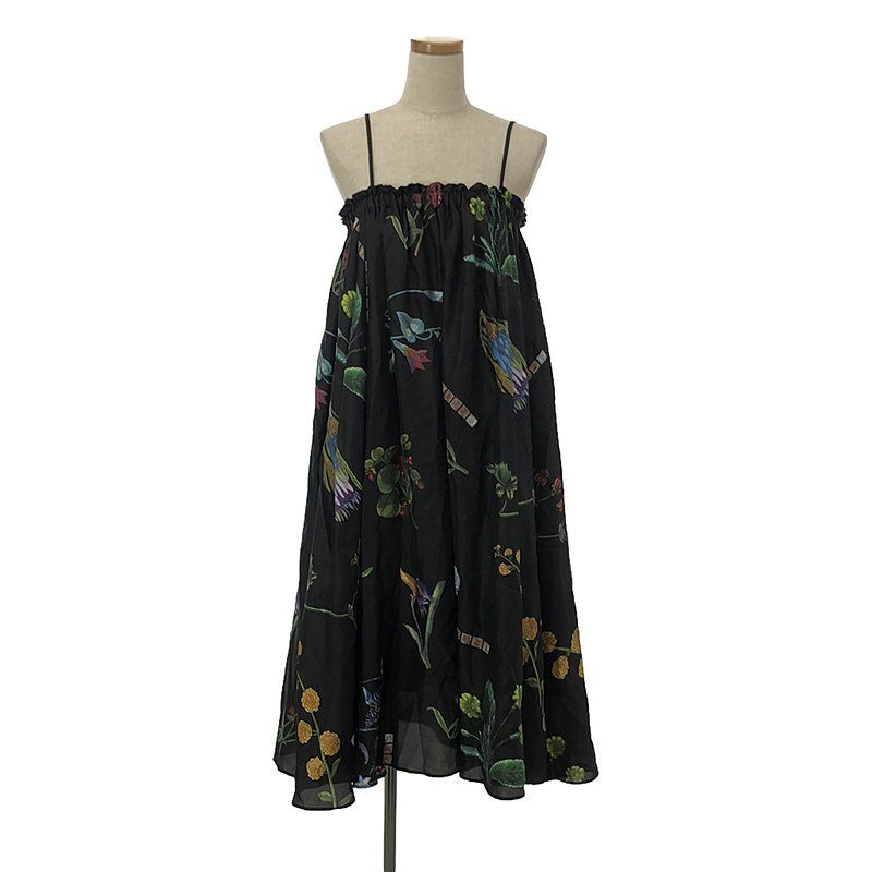 CABaN 2way シルクボタニカルロングスカート CABaN キャバン NEW BOTANICAL シルク ロング スカート（CABaN