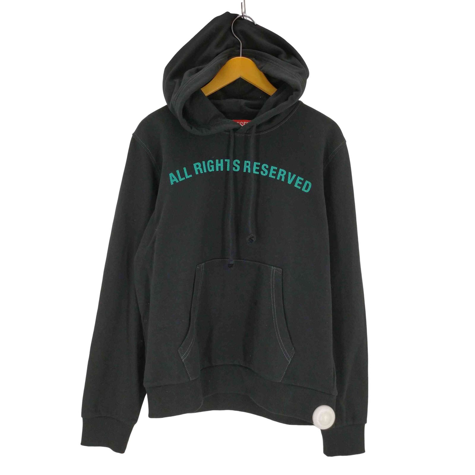 ディーゼル DIESEL ロゴプリントパーカー メンズ import：L