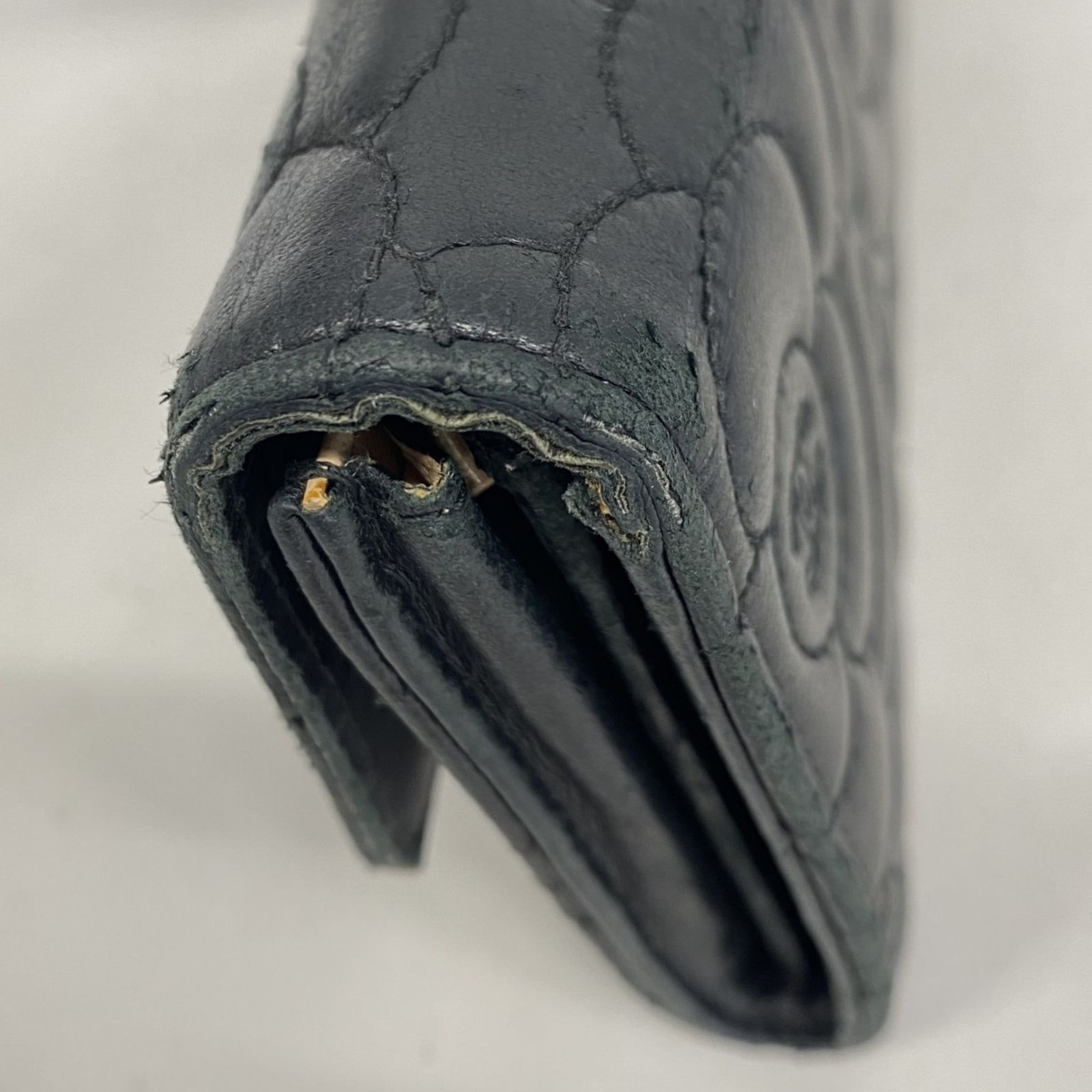 美品 CHANEL シャネル カメリア ラムスキン NO.5長財布 ブラック CHANEL （新品・未使用品）シャネル カメリア CC NO.5 アイコン
