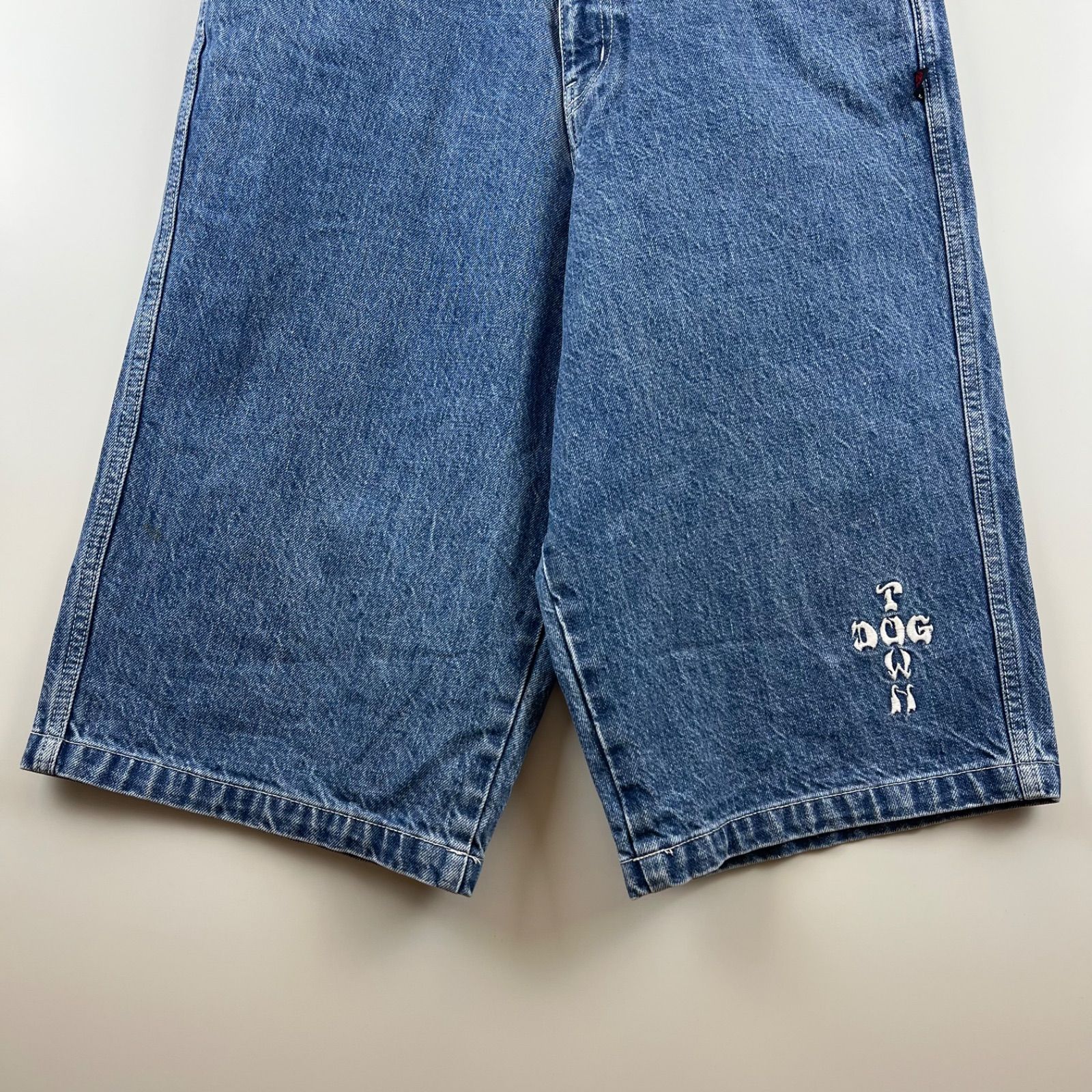 DOG TOWN 00s black dragon baggy half denim pants M ドッグ