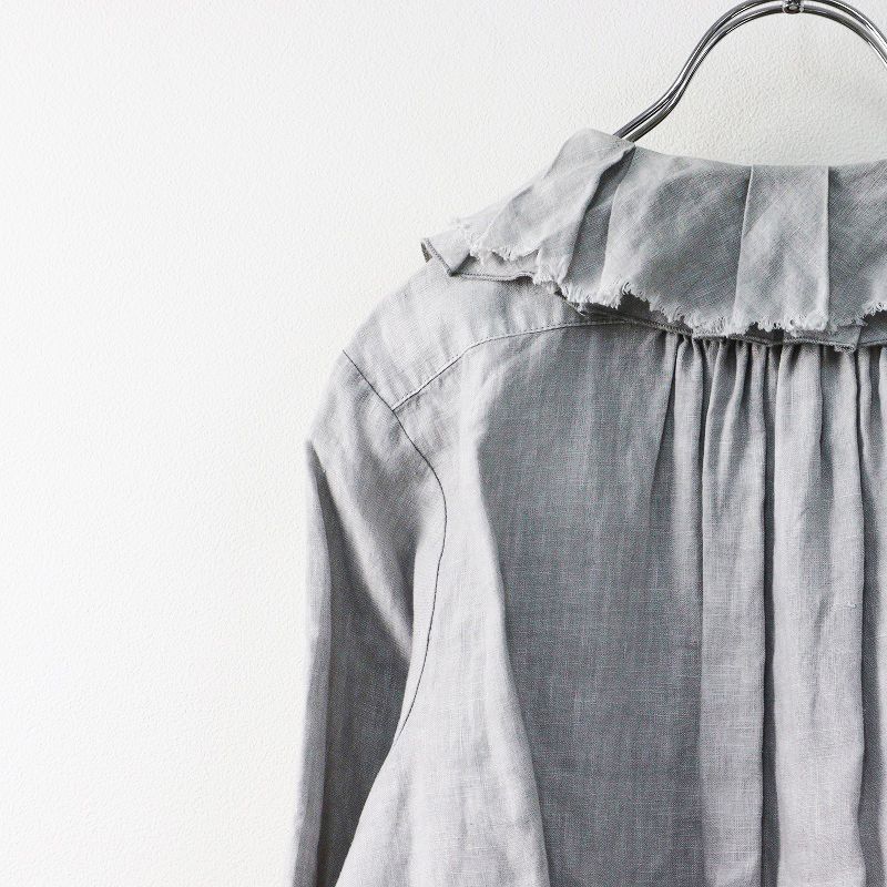 【極美品】ネストローブ 天然染め ラッフルフリル Tシャツ ブラック 極美品】ネストローブ 天然染め ラッフルフリル Tシャツ