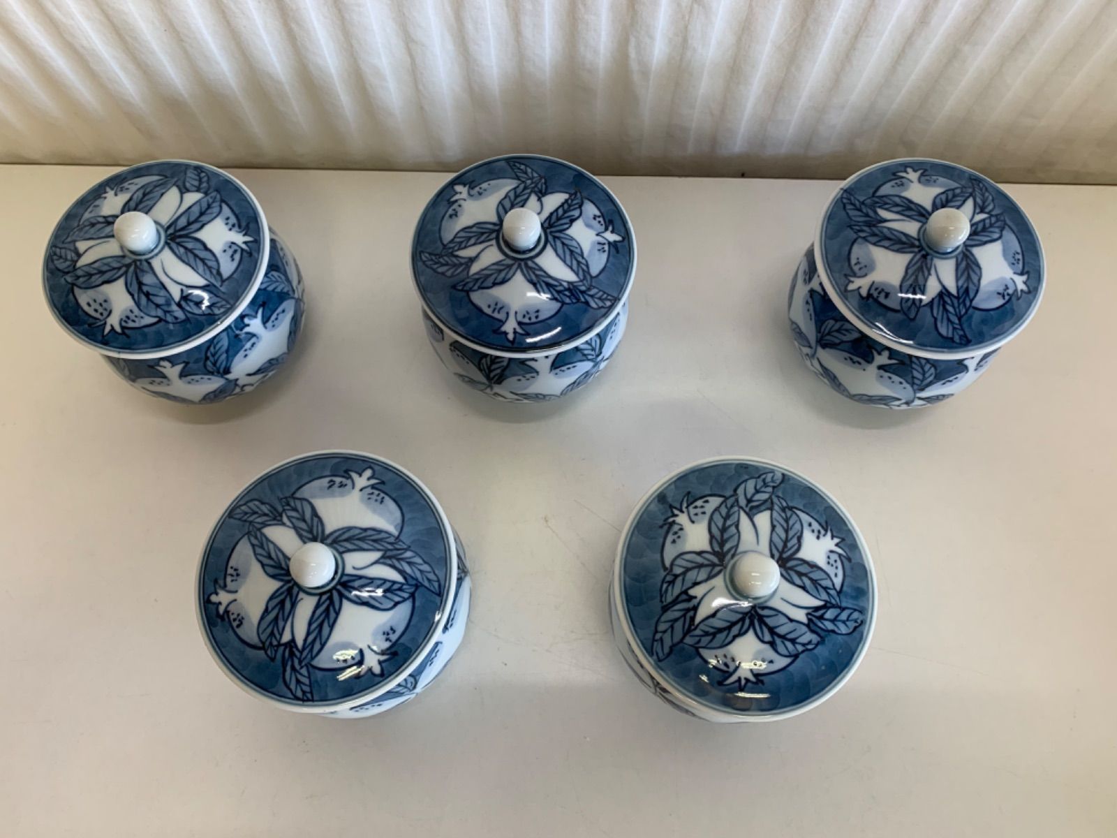 柘榴絵 茶器