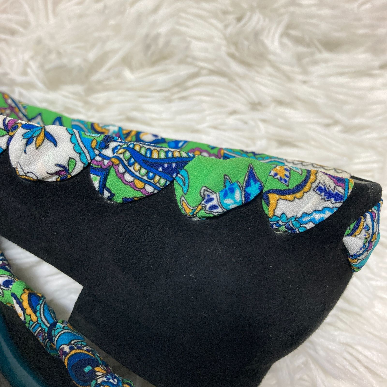 ダイアナ DIANA パンプス フラットシューズ リボン スカーフ