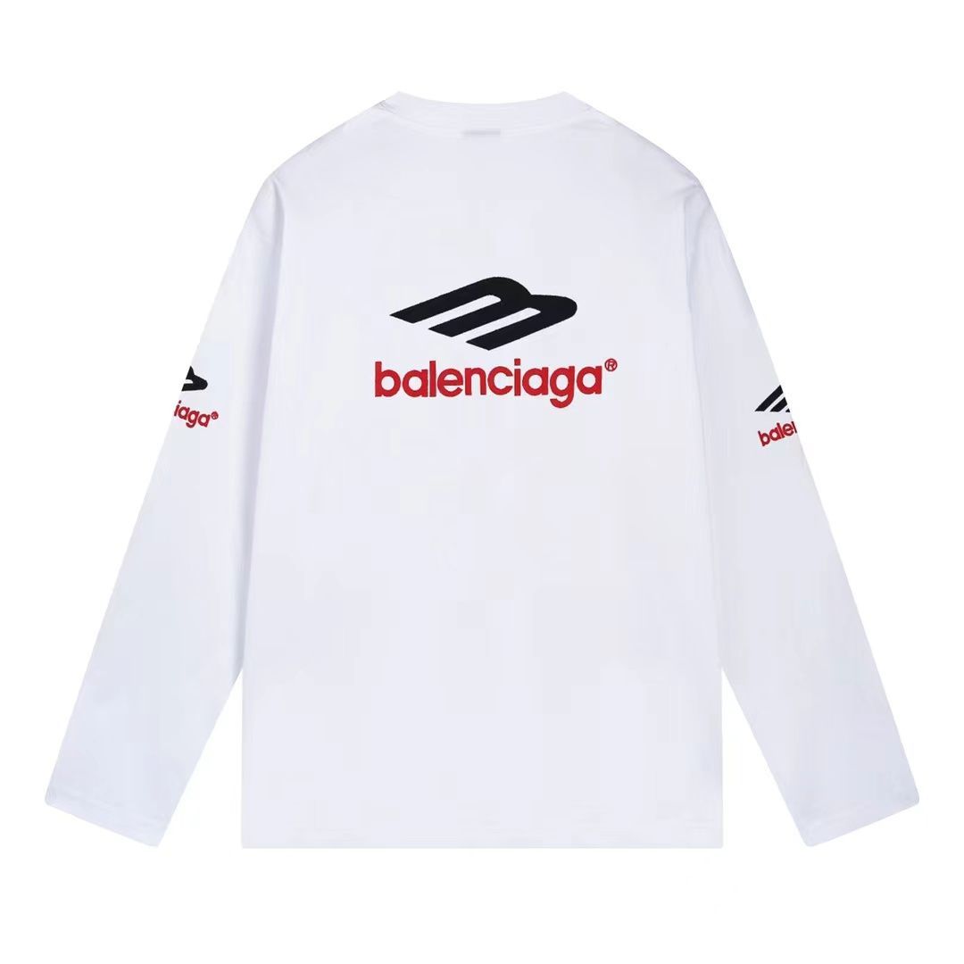 BALENCIAGA 3B SPORTS ICON ロングスリーブ Tシャツ ホワイト - メルカリ