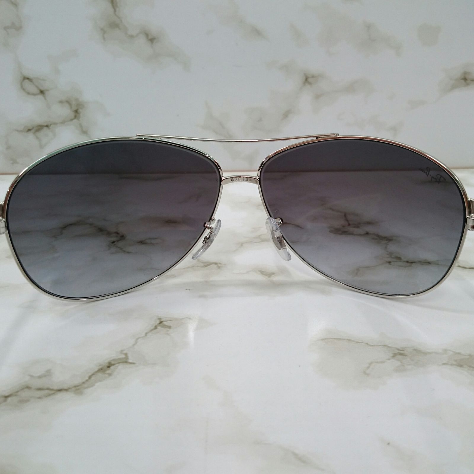 Ray-Ban レイバン RB3386 ポリッシュ シルバー サングラス