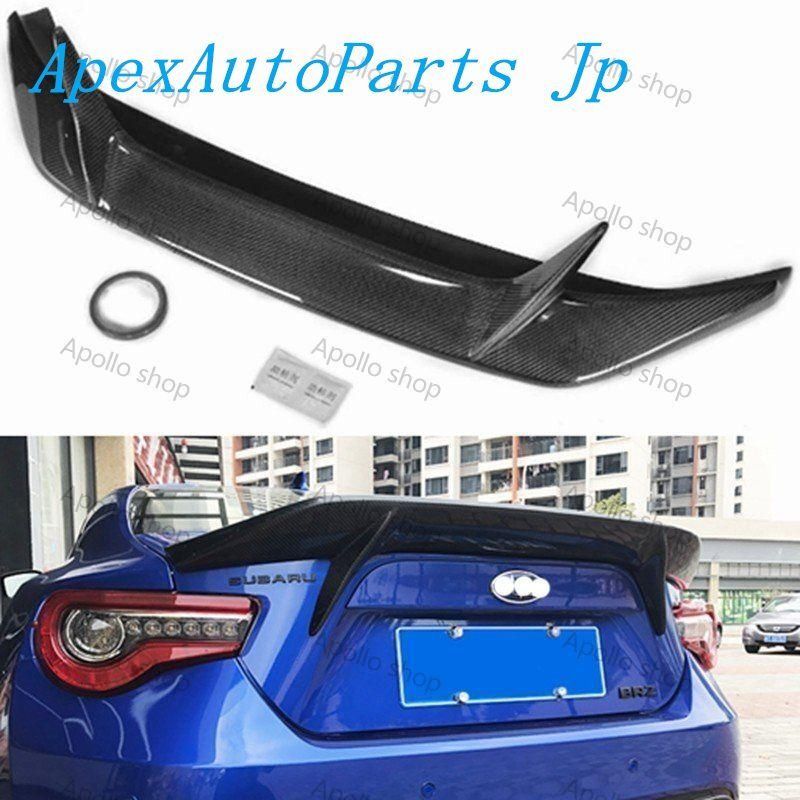 エアロパーツ リアスポイラー ウイング トヨタ 86 スバル BR-Z カーボンファイバー製 リア トランクリップスポイラー 2本ツメデザインZYL878