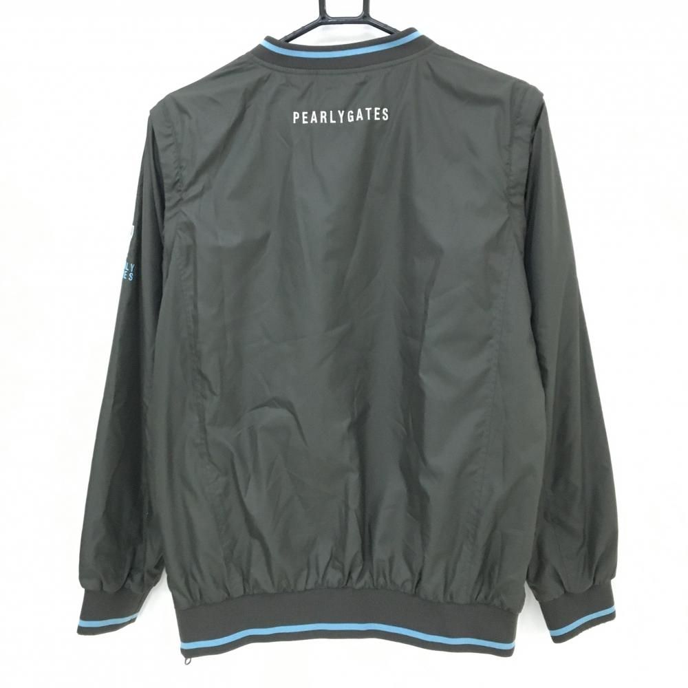 パーリーゲイツ 4WAY中綿リバーシブルスニード カーキ×ライトブルー ブルゾン 袖着脱可 メンズ 4 M ゴルフウェア PEARLY GATES