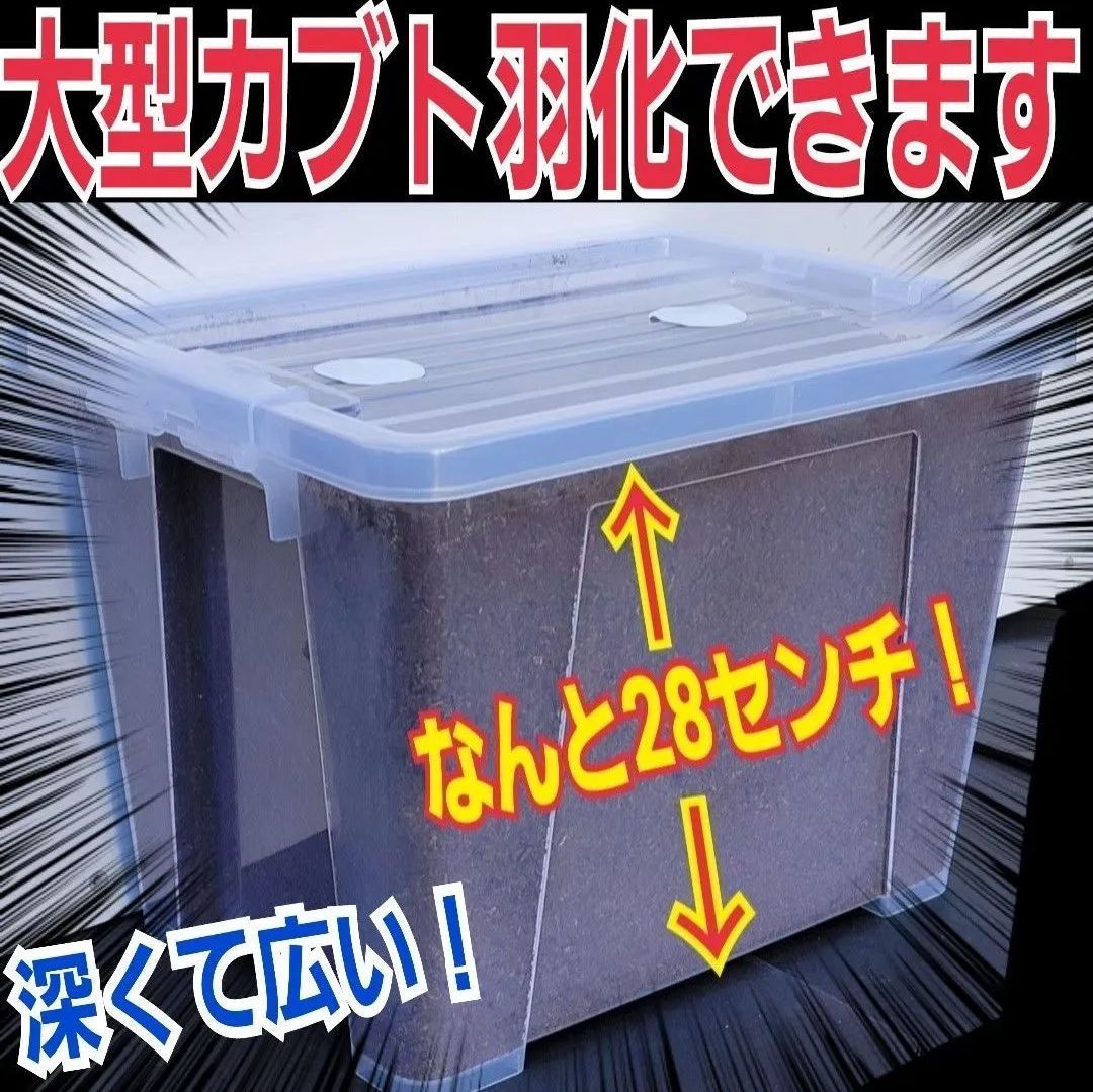 カブトムシ幼虫を入れるだけ！便利です！20リットルボックス入り