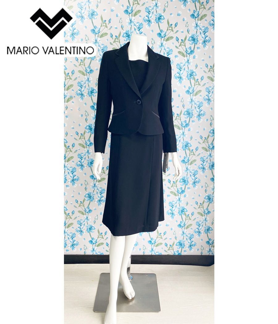 マリオ ヴァレンティーノMario Valentino ブラックフォーマル喪服2点セット 9号 BF0049