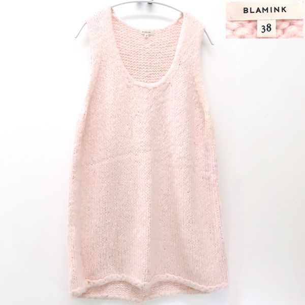 BLAMINK ノースリーブ ニット HAND CN NS 7918-106-0031 シルク×麻