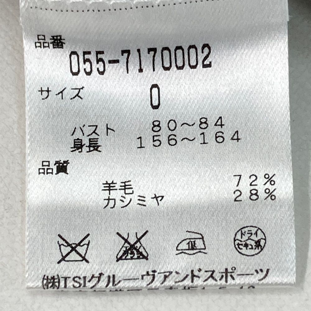 サイズ：0 PEARLY GATES パーリーゲイツ カシミヤ 長袖ニット