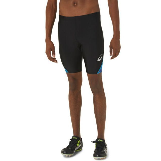 asics アシックス MEN SUMINAGASHI GRAPHIC M パフォーマンスブラックXアイランドブルー L 2091A611 4 | スポーツ スポーツウェア 陸上 短距離 ランニング ジョギング マラソン スポーツタイツ グラフィッ