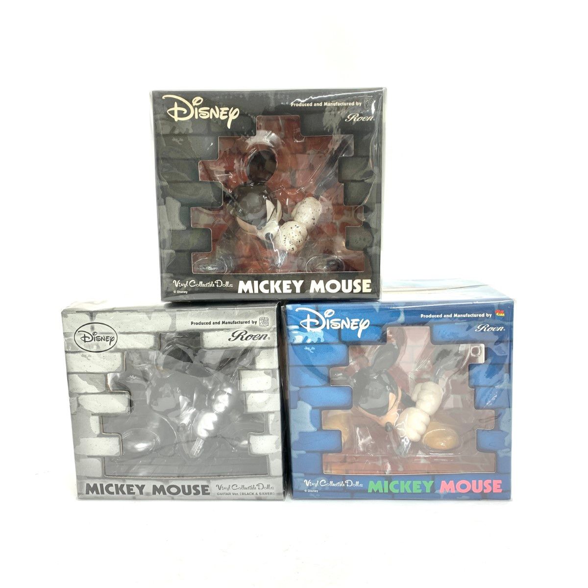 未開封品 MEDICOM TOY Roen Disney メディコムトイ ロエン ディズニー Vinyl Collectible Dolls フィギュア 3個セット   ミッキーマウス  　240002228805