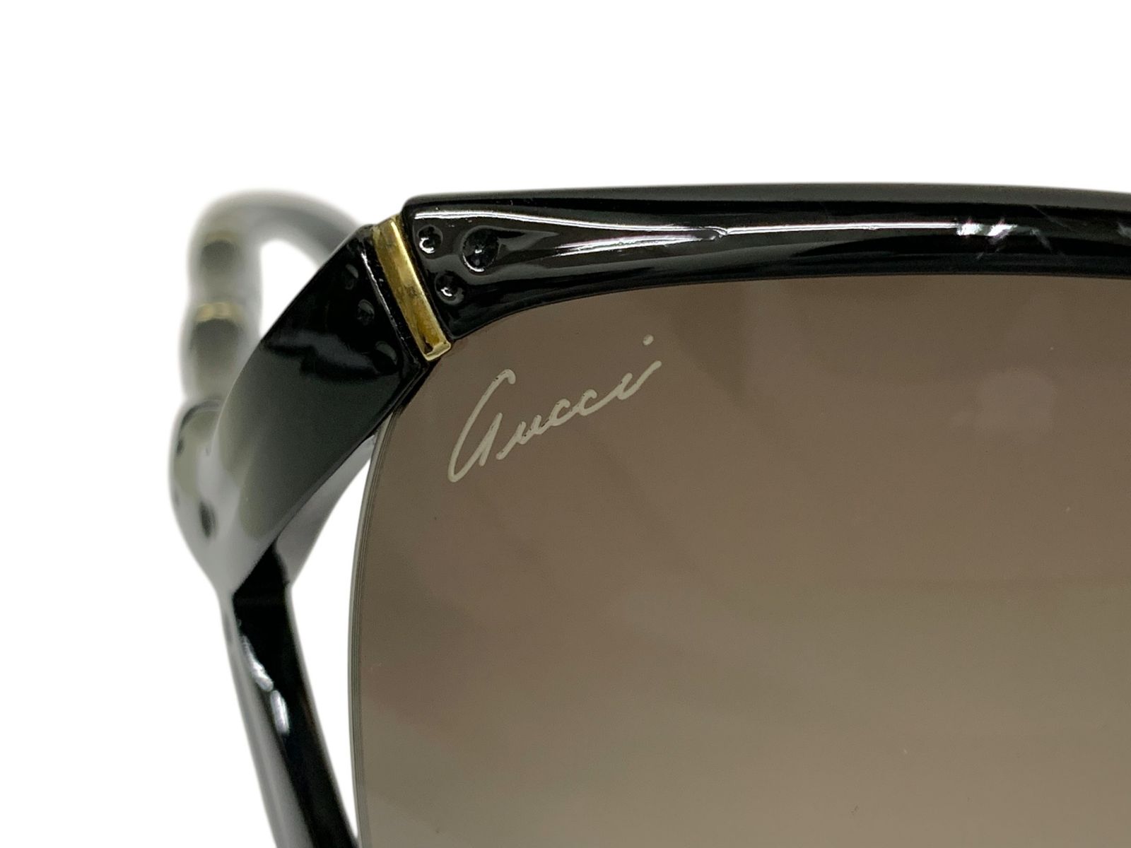 GUCCI (グッチ) バンブーモチーフ ホーングレー グレーシェード 58□16