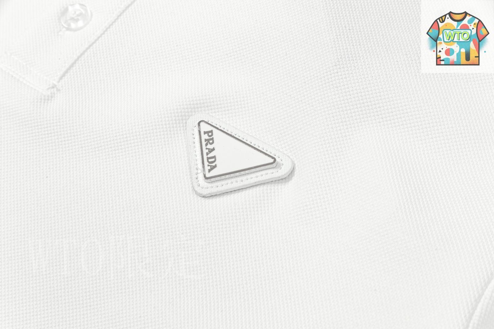 今日特価】PRADA 2025 サイドレッドストライプ ポロシャツ-2