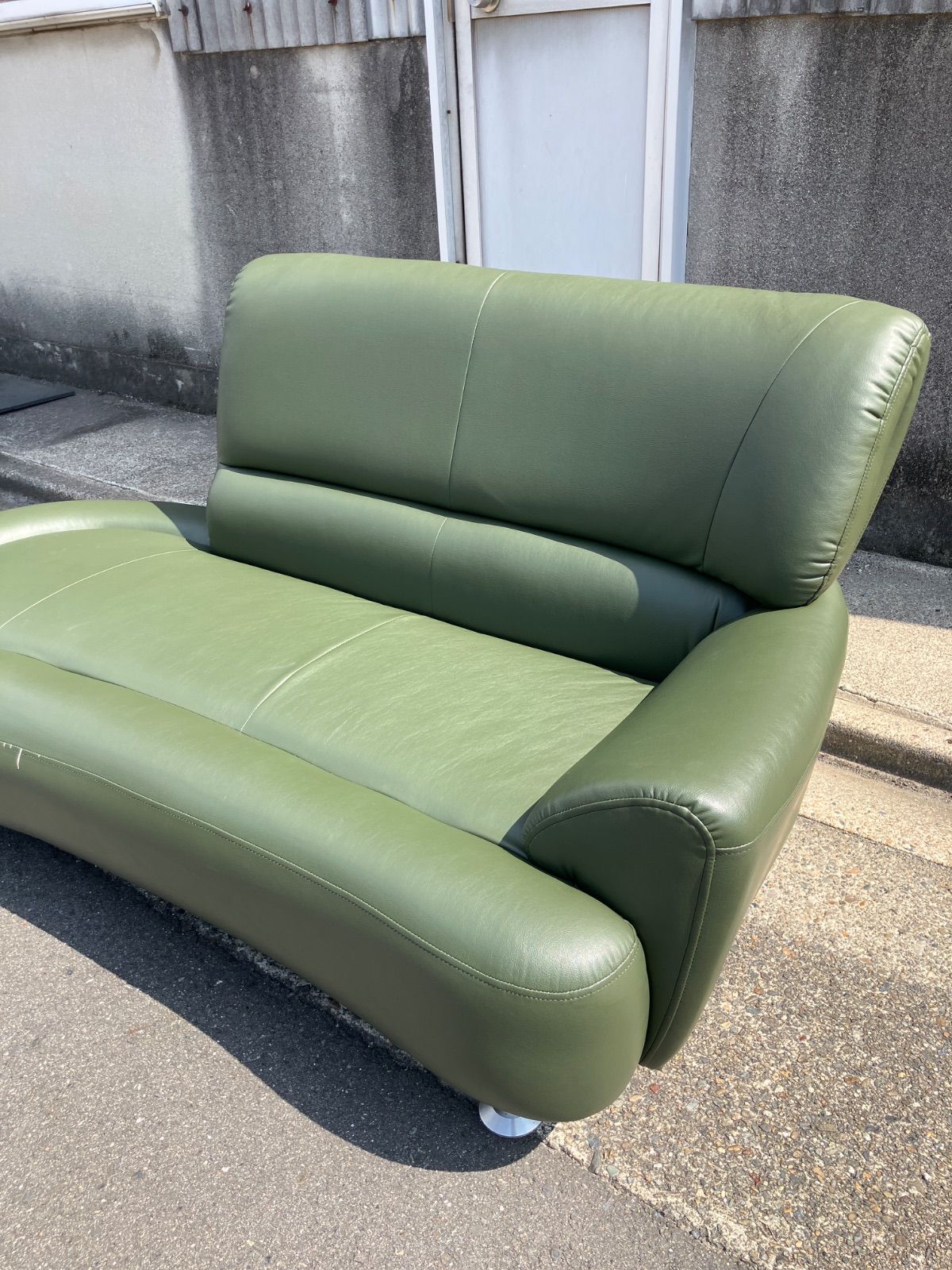 ソファ 2人掛け モスグリーン