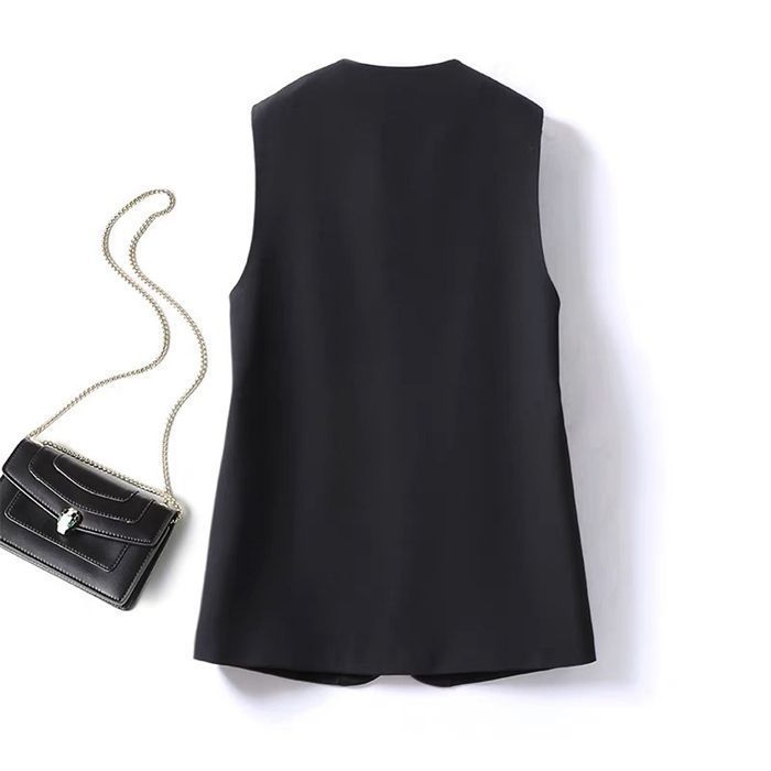 美品　Theory　23SS　リネン　ロングジレ　ベスト　ブラック　S 美品 Theory 23SS リネン ロングジレ ベスト ブラック S - メルカリ