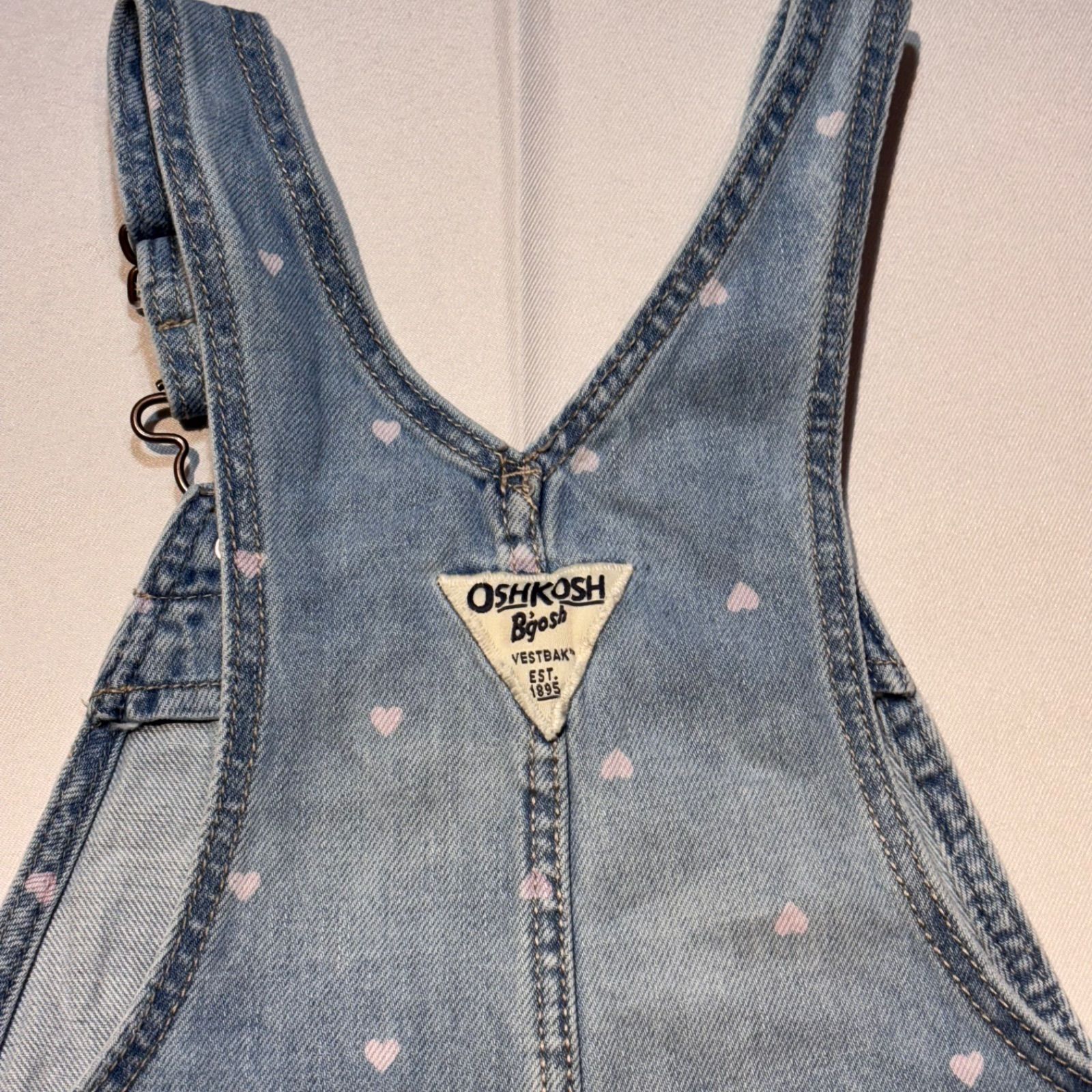 OshKosh B'Gosh オシュコシュ ハート オーバーオール ピンク Size 110vintage USA製 オシュコシュ オーバーオール ハート oshkosh