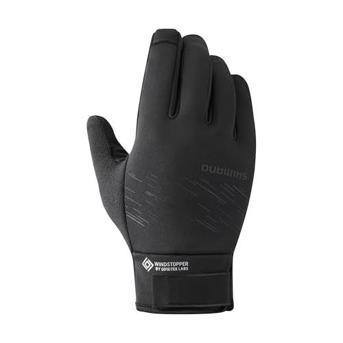 Color:ブラック_Style:M 手の周りサイズ目安:20.3-22.9 シマノ(SHIMANO) サイクリンググローブWINDSTOPPERインサーレテッドグローブ サイズ:M 手の周りサイズ目安:20.3-22.9 カラー:ブラック