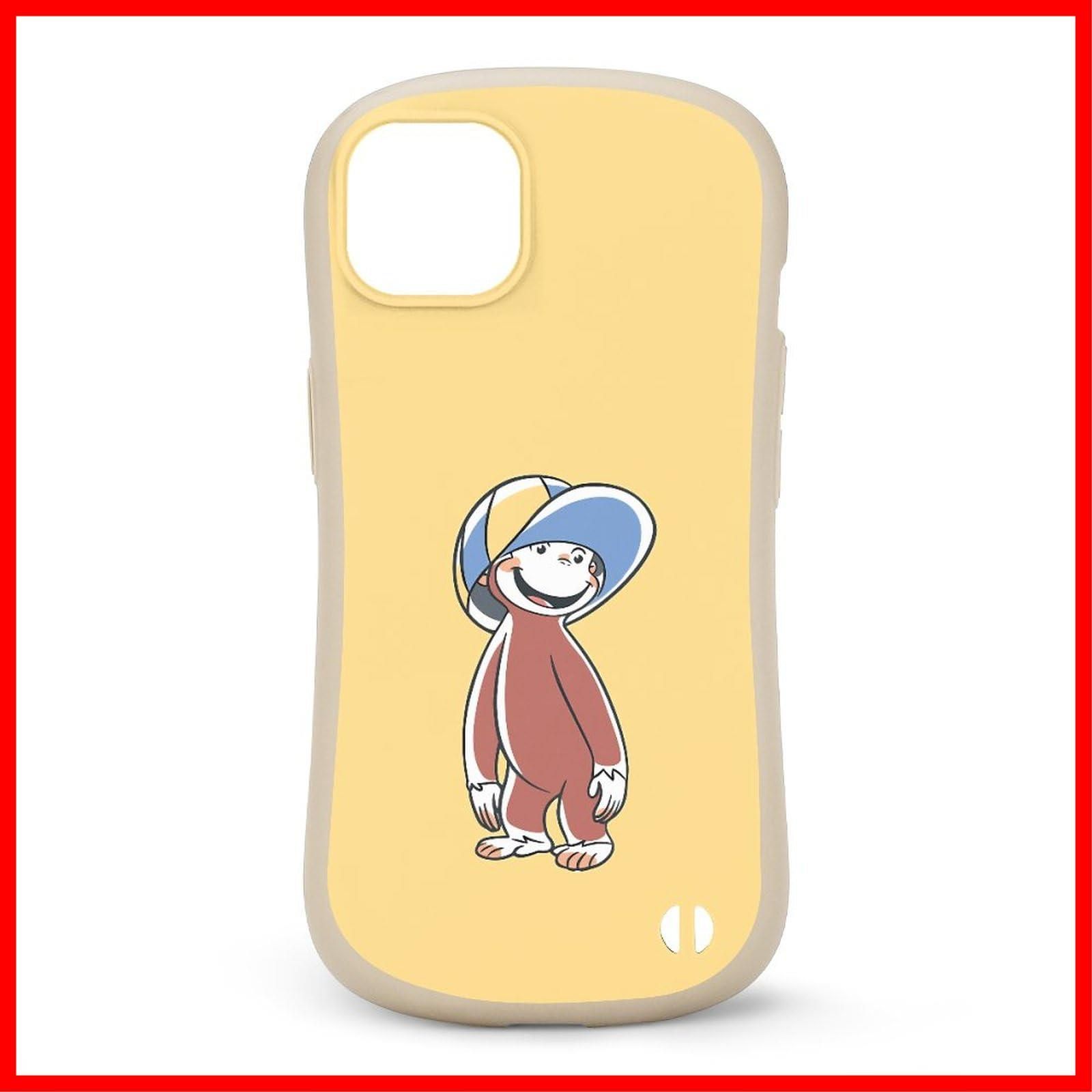 【新着商品】14 キャラクター(iPhone かわいい おしゃれ 男女兼用 人気 薄型 TPU カバー Plusおさるのジョージ) レンズ保護 ストラップホール付き 落下防止 Pearlona 耐衝撃 指紋防止 傷防止 おさる