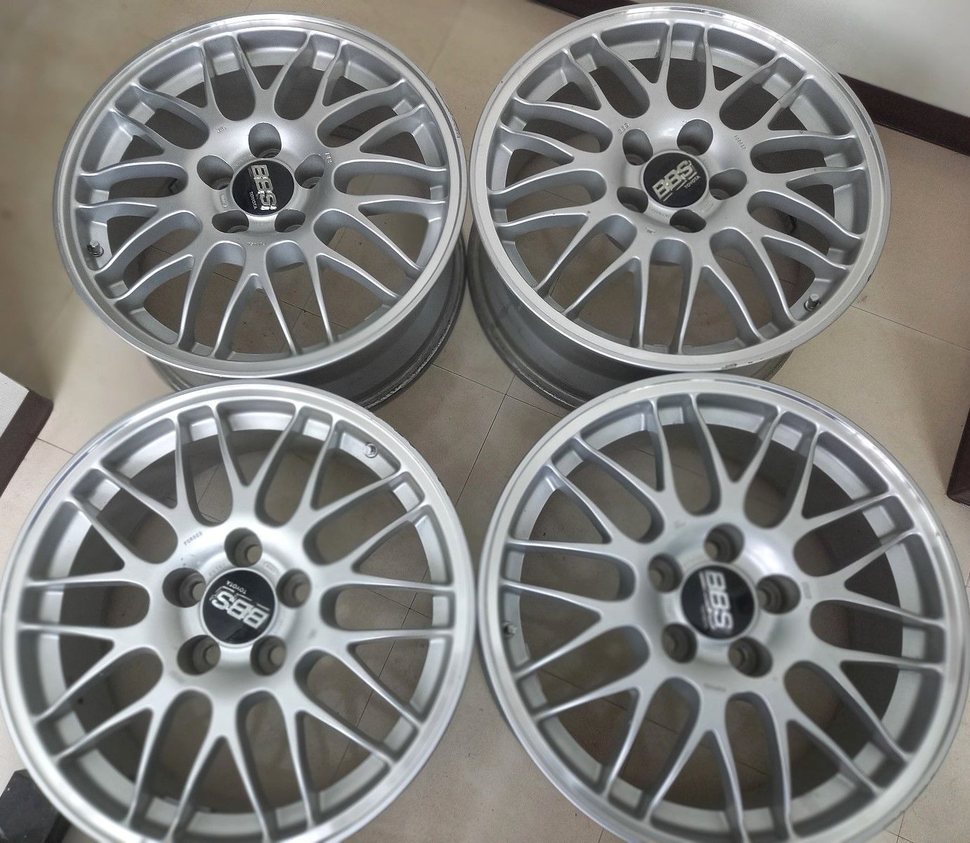 BBSトヨタ純正 7.5J×17 5Ｈ100 中古アルミホイール4本