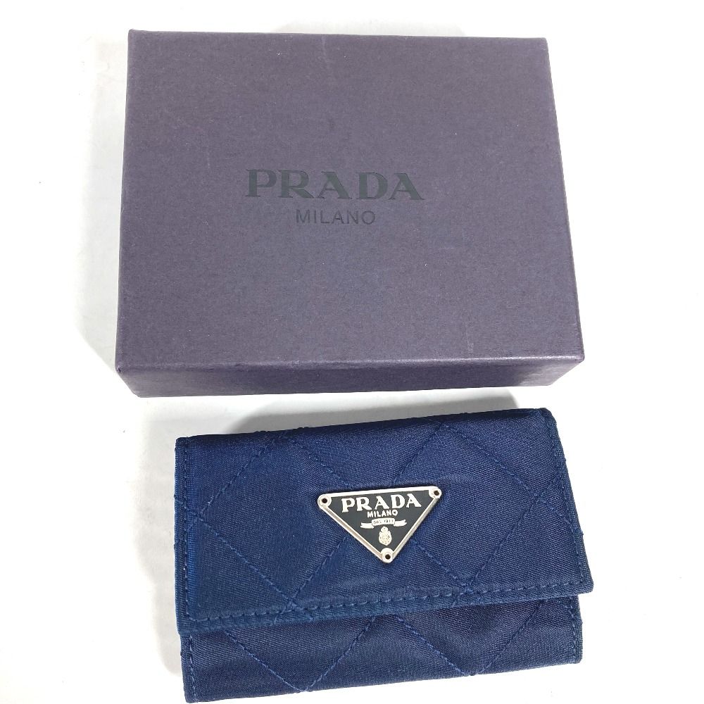 美品 PRADA プラダ キーケース トライアングル 三角ロゴ レザー ブラック 楽天市場】PRADA プラダ 6連キーケース三角ロゴプレート 型押し