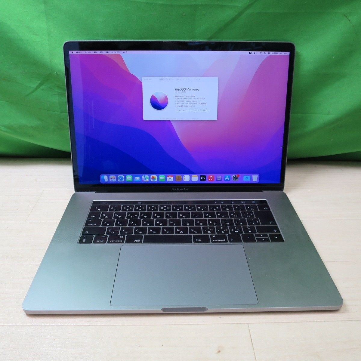 送料無料 キレイ Apple mac book Pro A1707 15-inch 2016 Core i7 16GB 512GB ノート PC パソコン マックブック プロ アップル