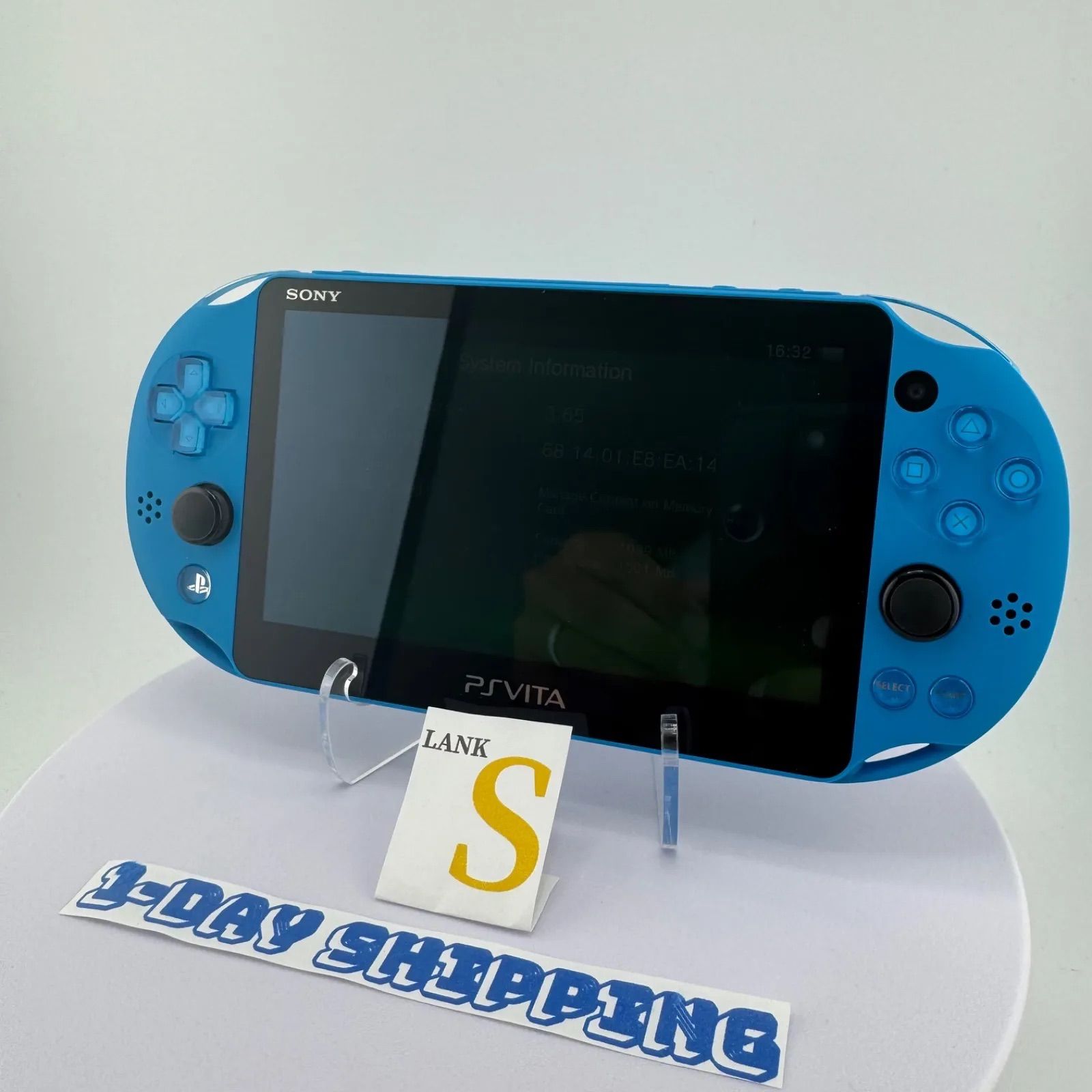 PS Vita PCH-2000 ZA23 Aqua Blue 動作 済み アクアブルー ピーエス ヴィータ ソニー PlayStation プレイステーション e426