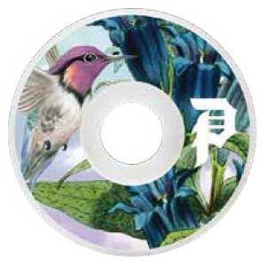 PRIMITIVE プリミティブ HUMMING 53MM TEAM WHEEL 101A DURO STANDARD CUT 14mmTREAD (WHITE) 【スケートボード/スケボー/SKATEBOARD】