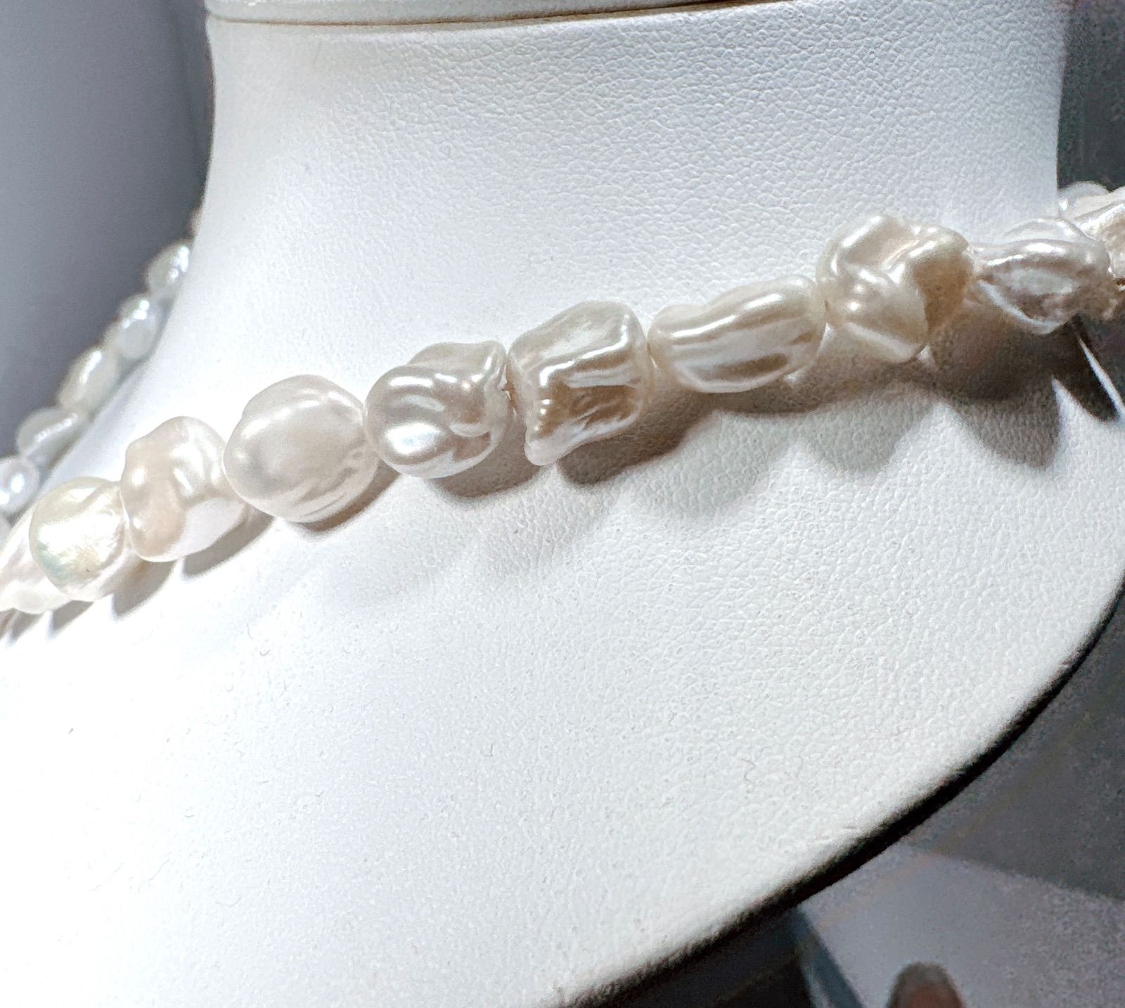 淡水バロックパールネックレスNO25-1856